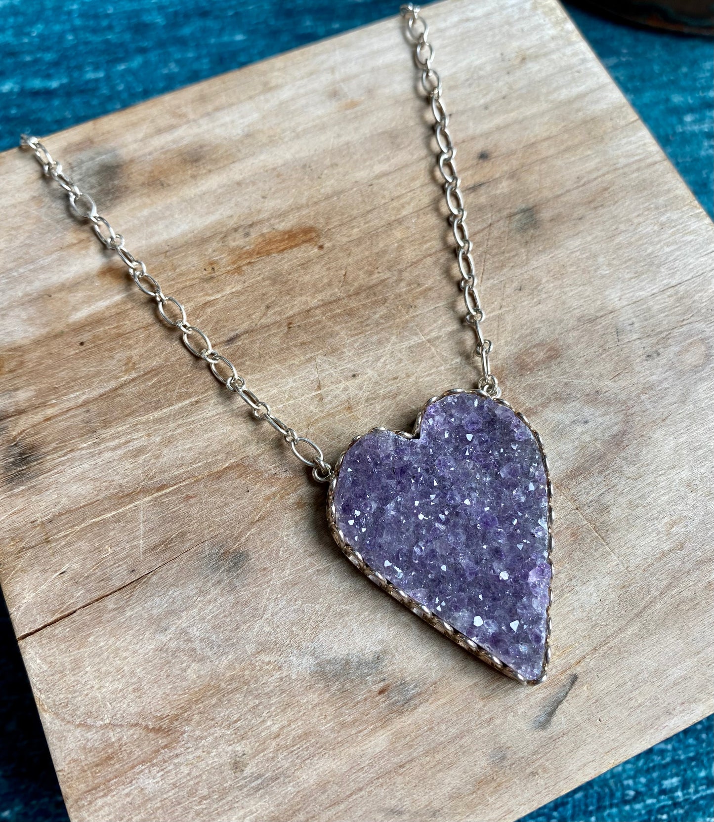 Amethyst Heart Necklace