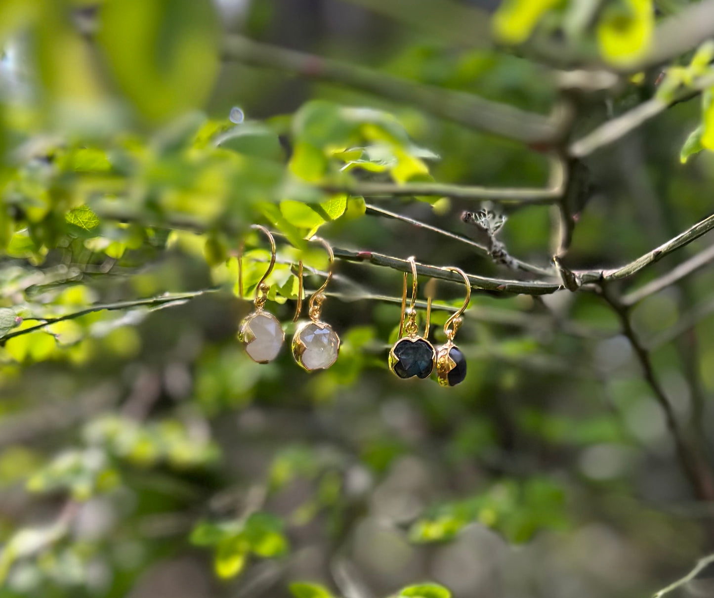 18kt Gold Vermeil Labradorite Earrings