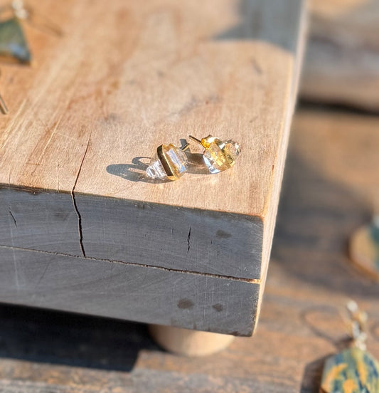 Herkimer Diamond Stud Earrings