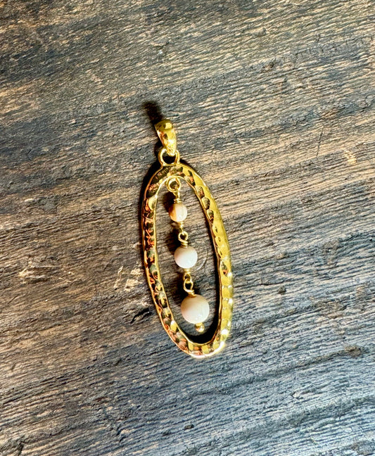 18kt Gold Vermeil Snowfall Pendant