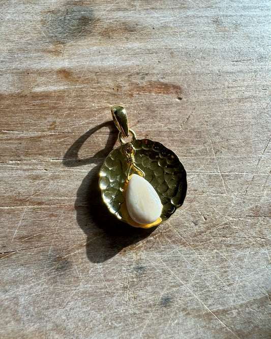 18kt Gold Vermeil Nugget Pendant