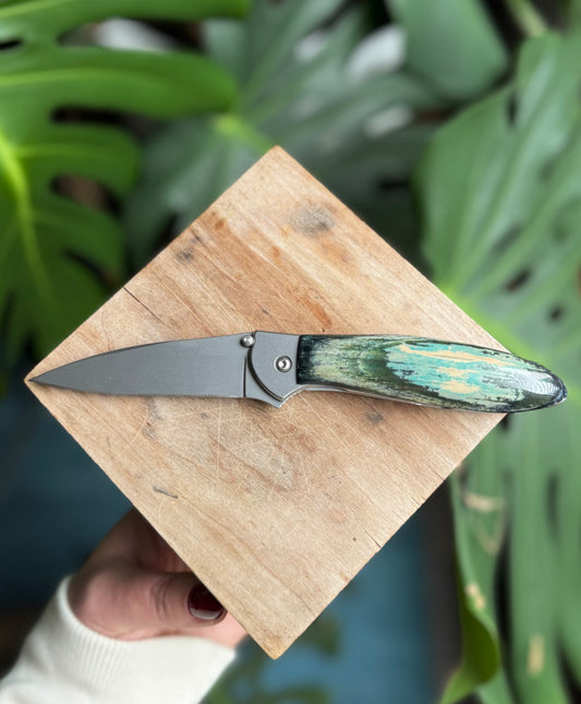 Kershaw Leek Fossil Mammoth Tusk Pocket Knife