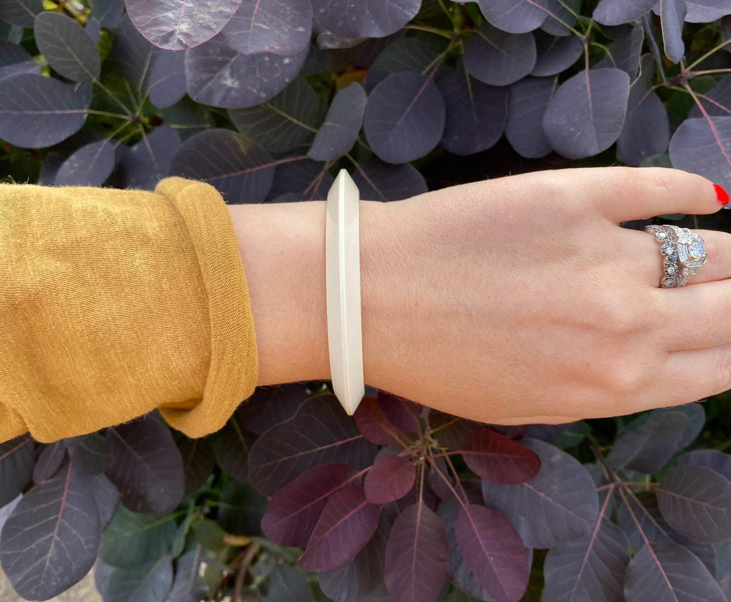 Mammoth Ivory Disc Bangle