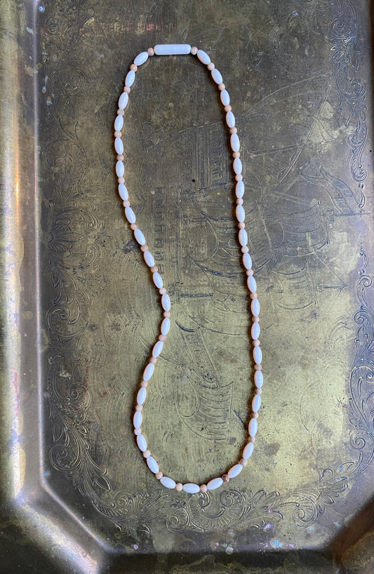 Dainty Mammoth Ivory Oval Necklace