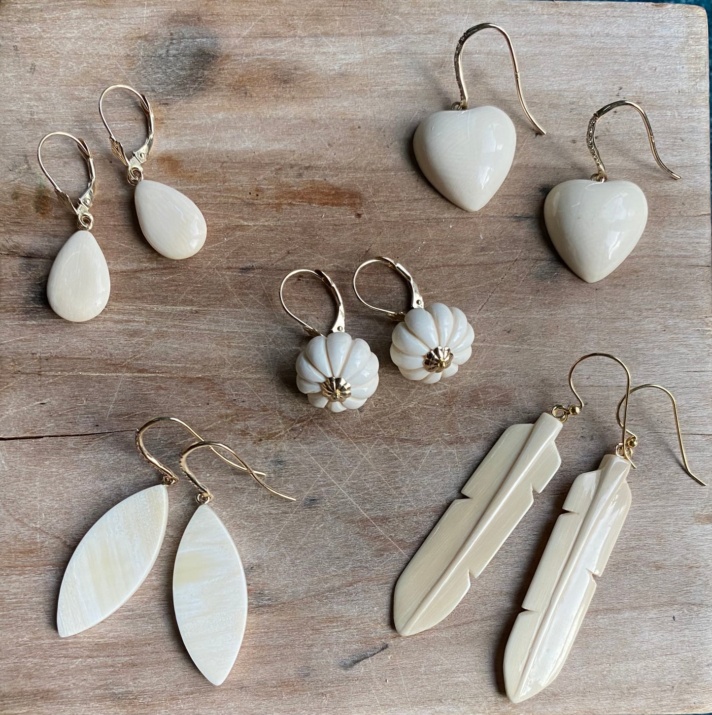 Mammoth Melon + 14kt Gold Earrings