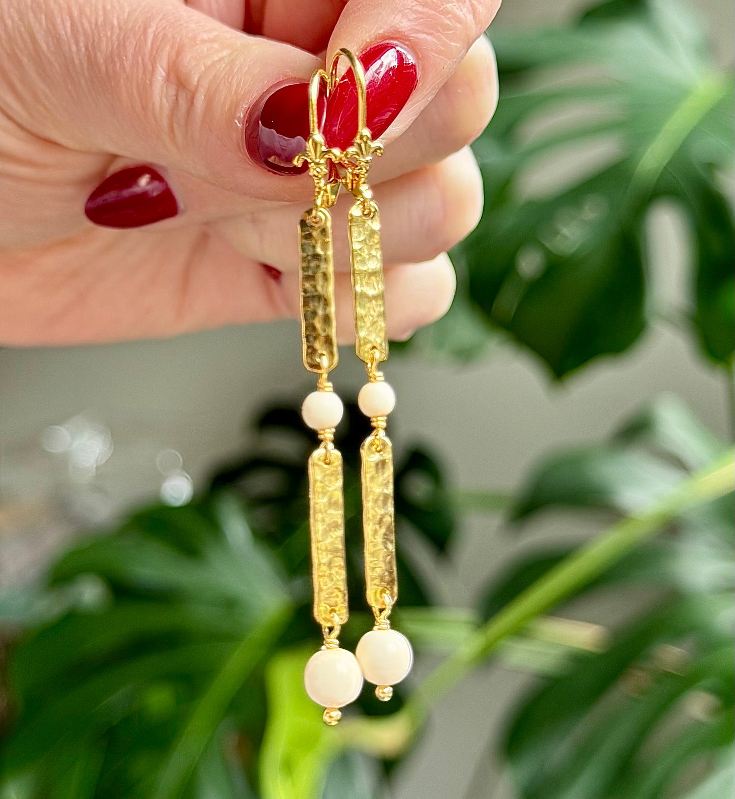 18kt Gold Vermeil Pine Earrings