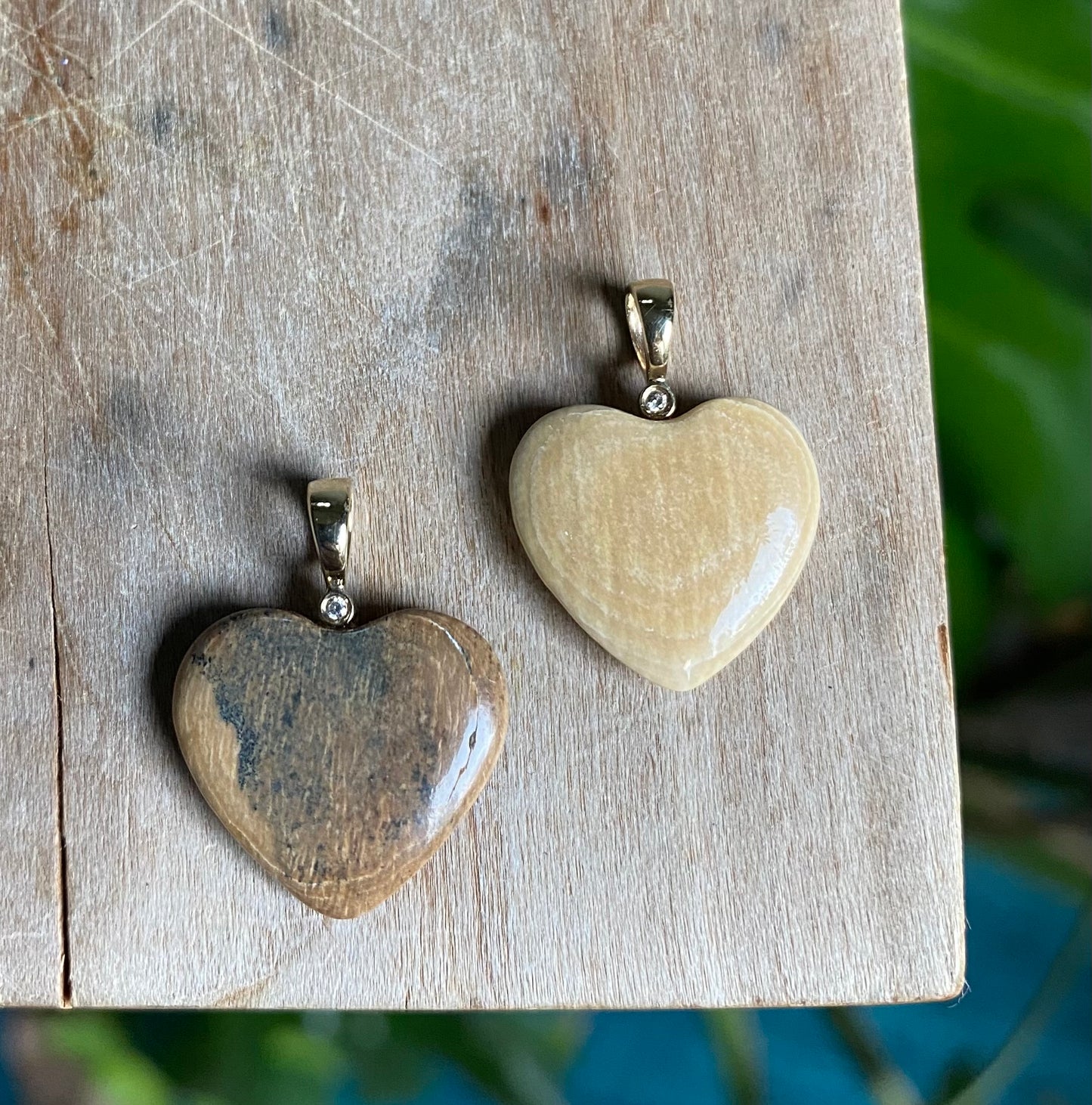 Small Mammoth Heart + Diamond Pendant