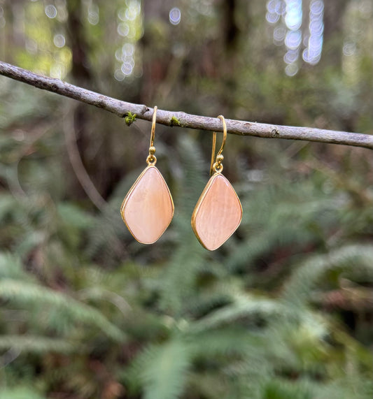 Single Organic Mammoth Earrings