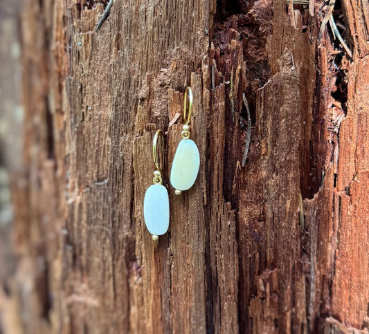 Organic Mammoth Ivory Earrings