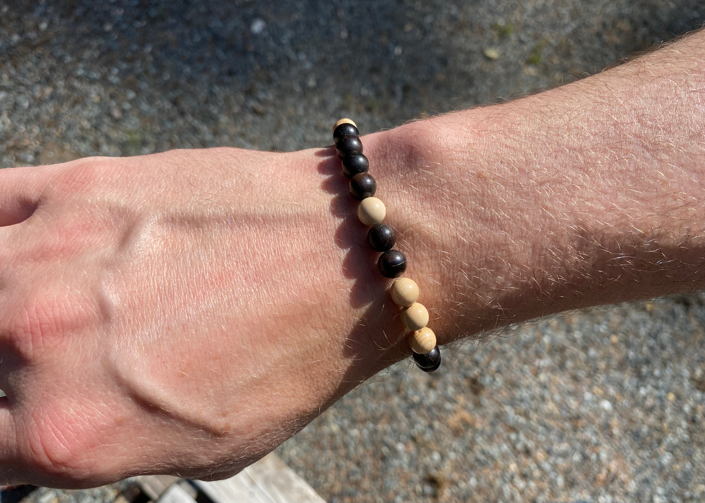 Prehistoric Mammoth Tusk + Ebony Bracelet