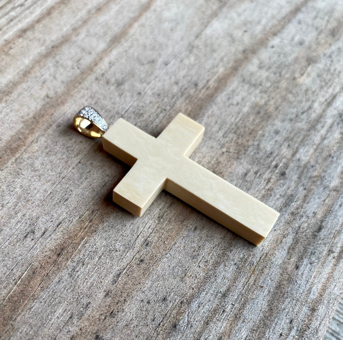 Mammoth Cross Pendant