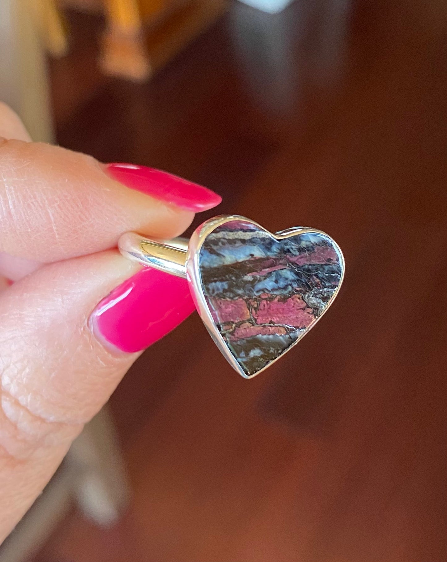 Mammoth Tooth Heart Ring