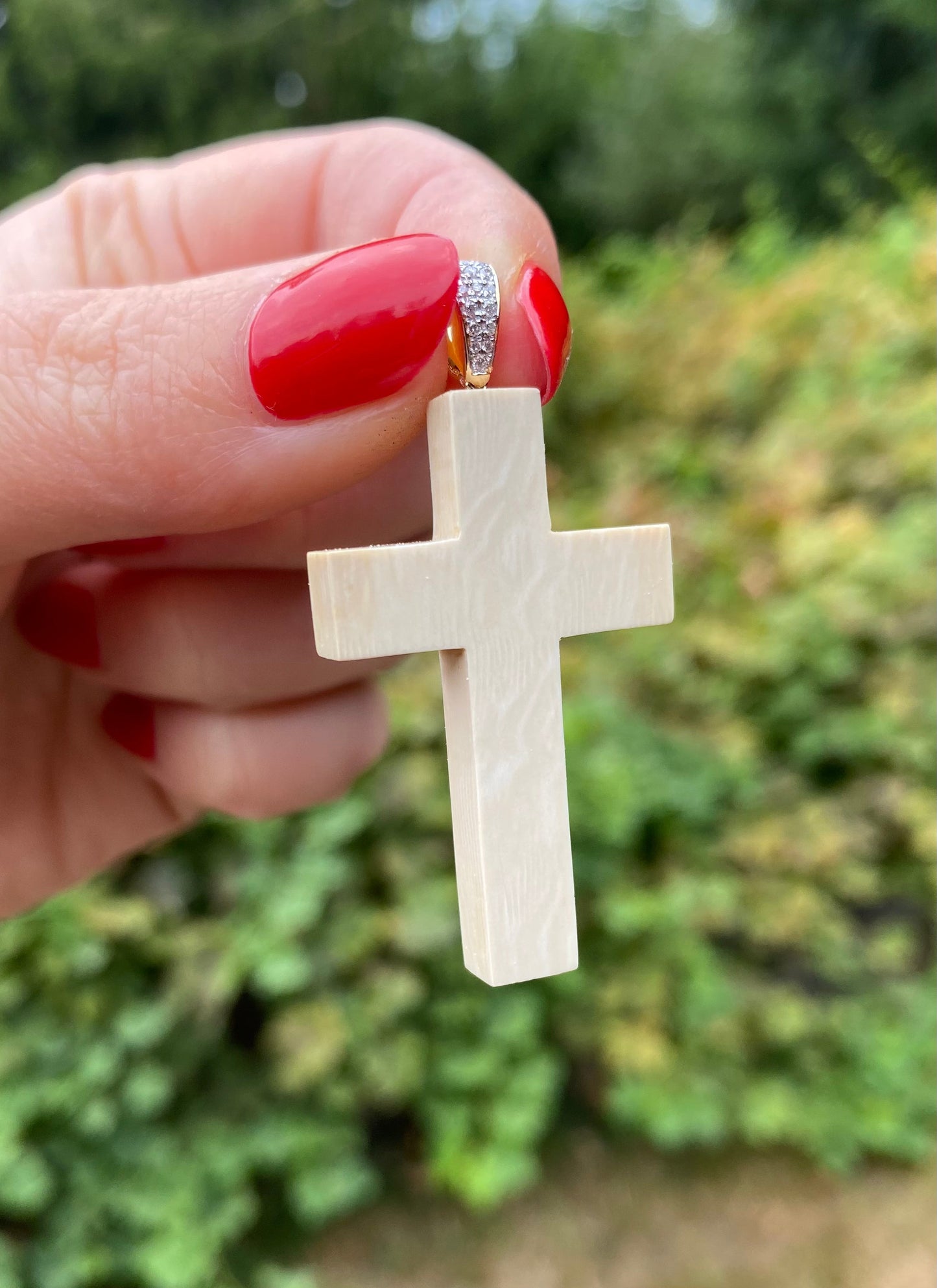 Mammoth Cross Pendant
