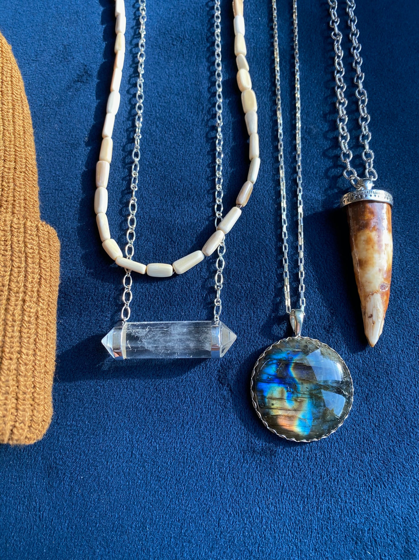 Round Labradorite Pendant