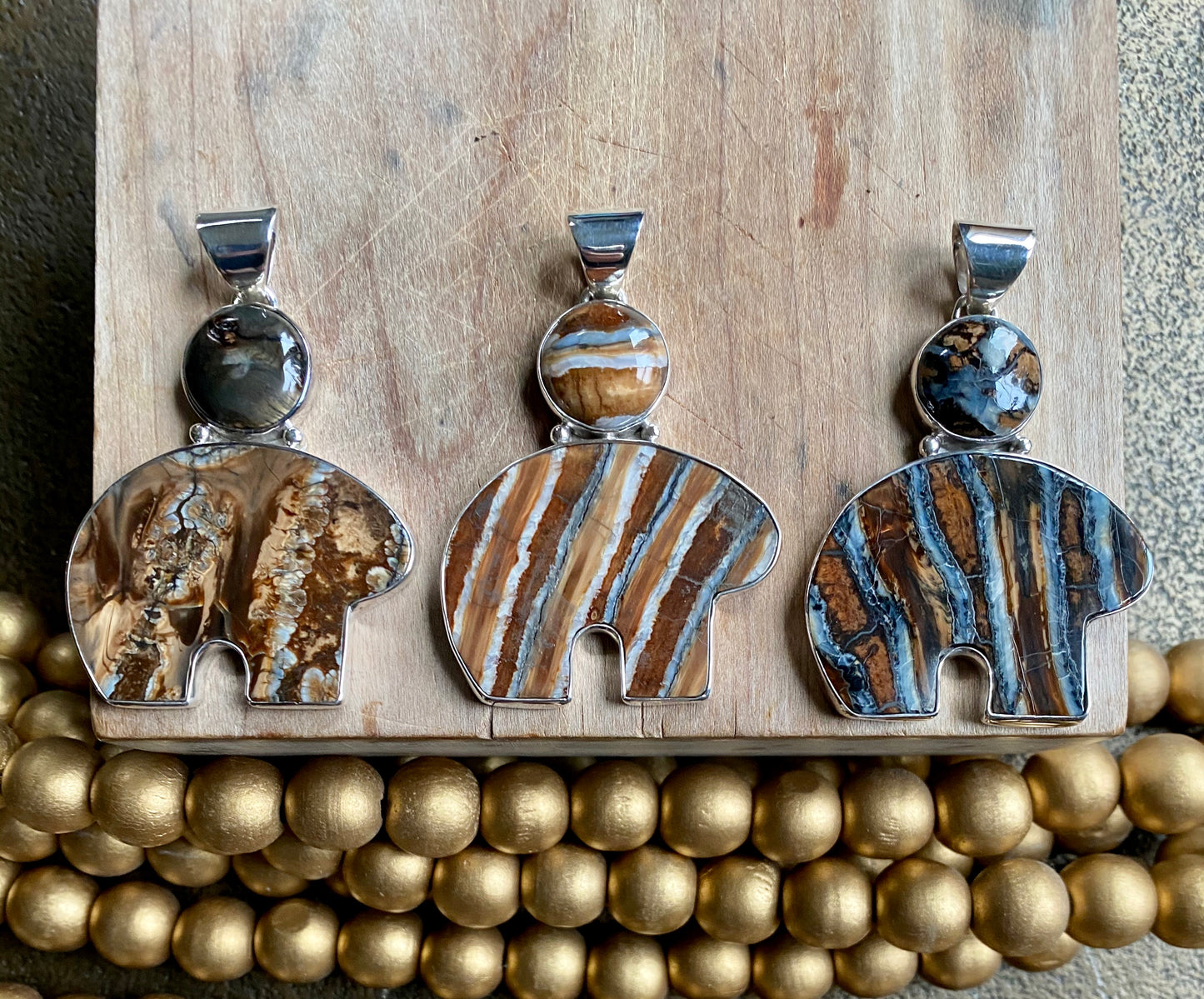 Mammoth Tooth Bear Pendant