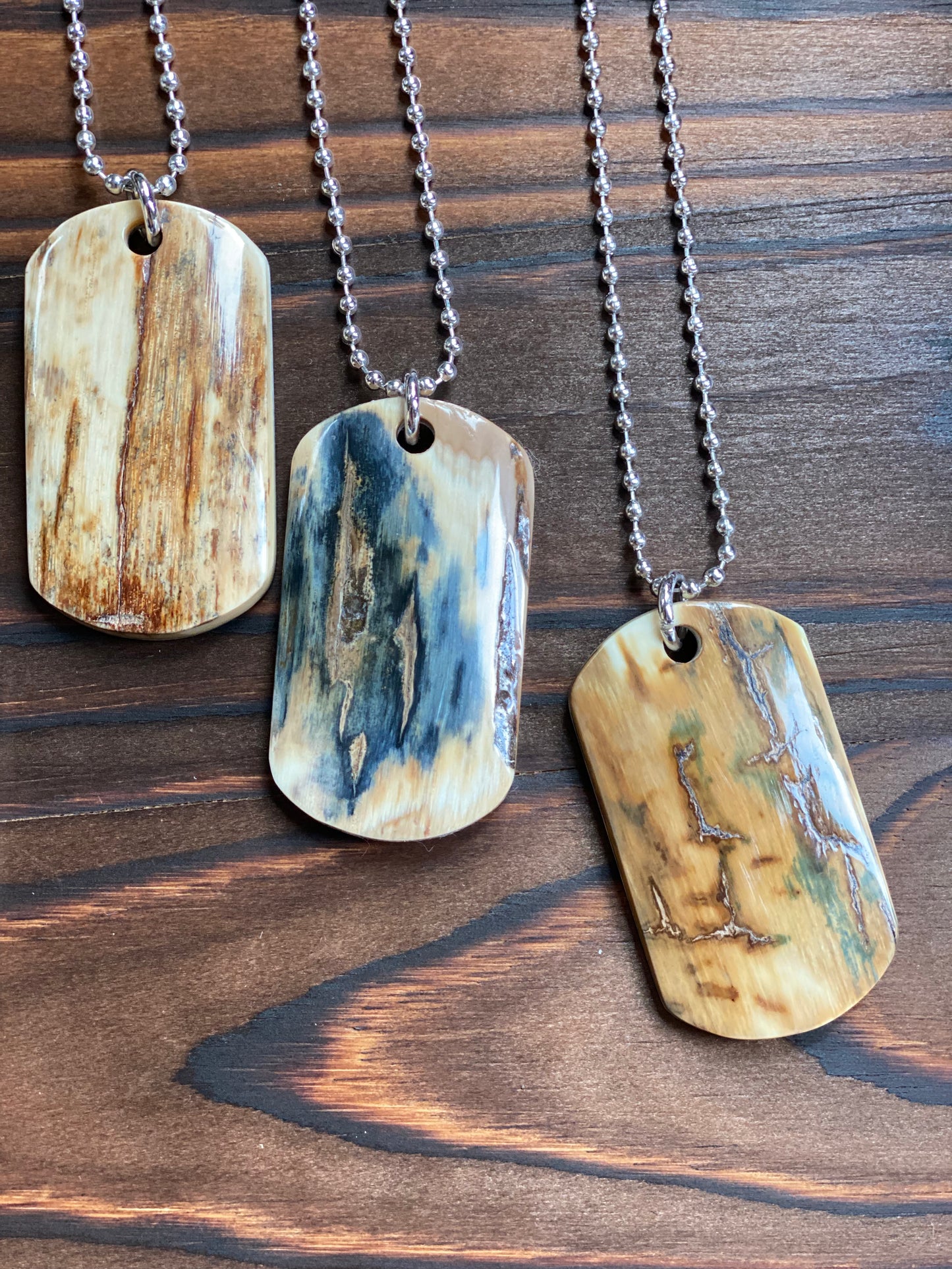 Prehistoric Mammoth Ivory Dog Tag Necklace