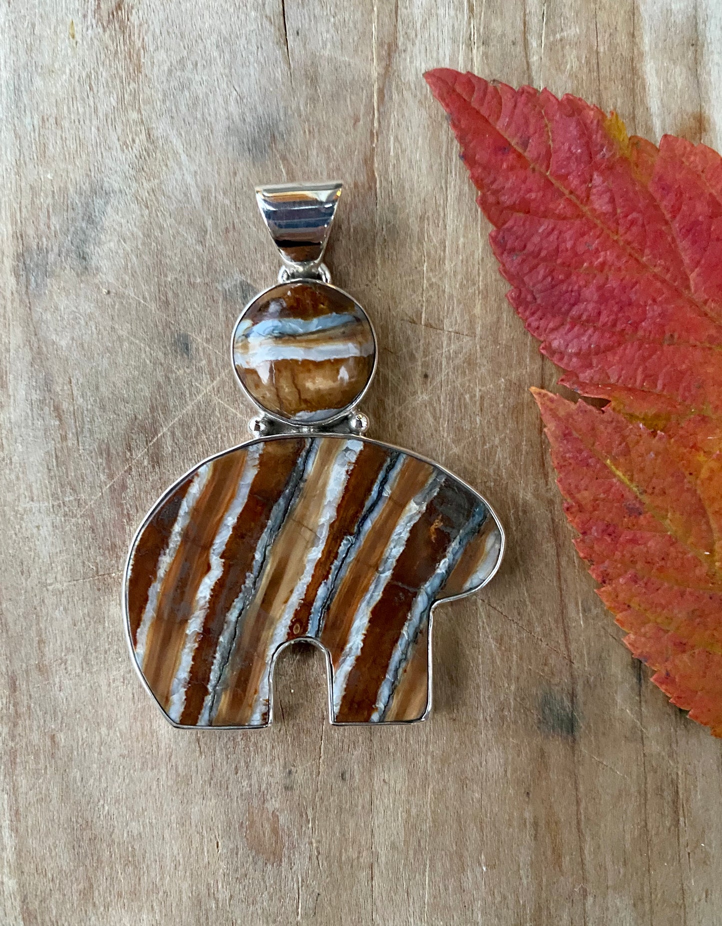 Mammoth Tooth Bear Pendant