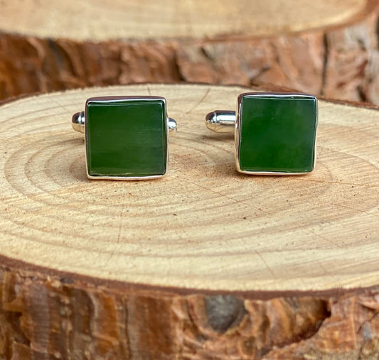 Square Jade Cufflinks