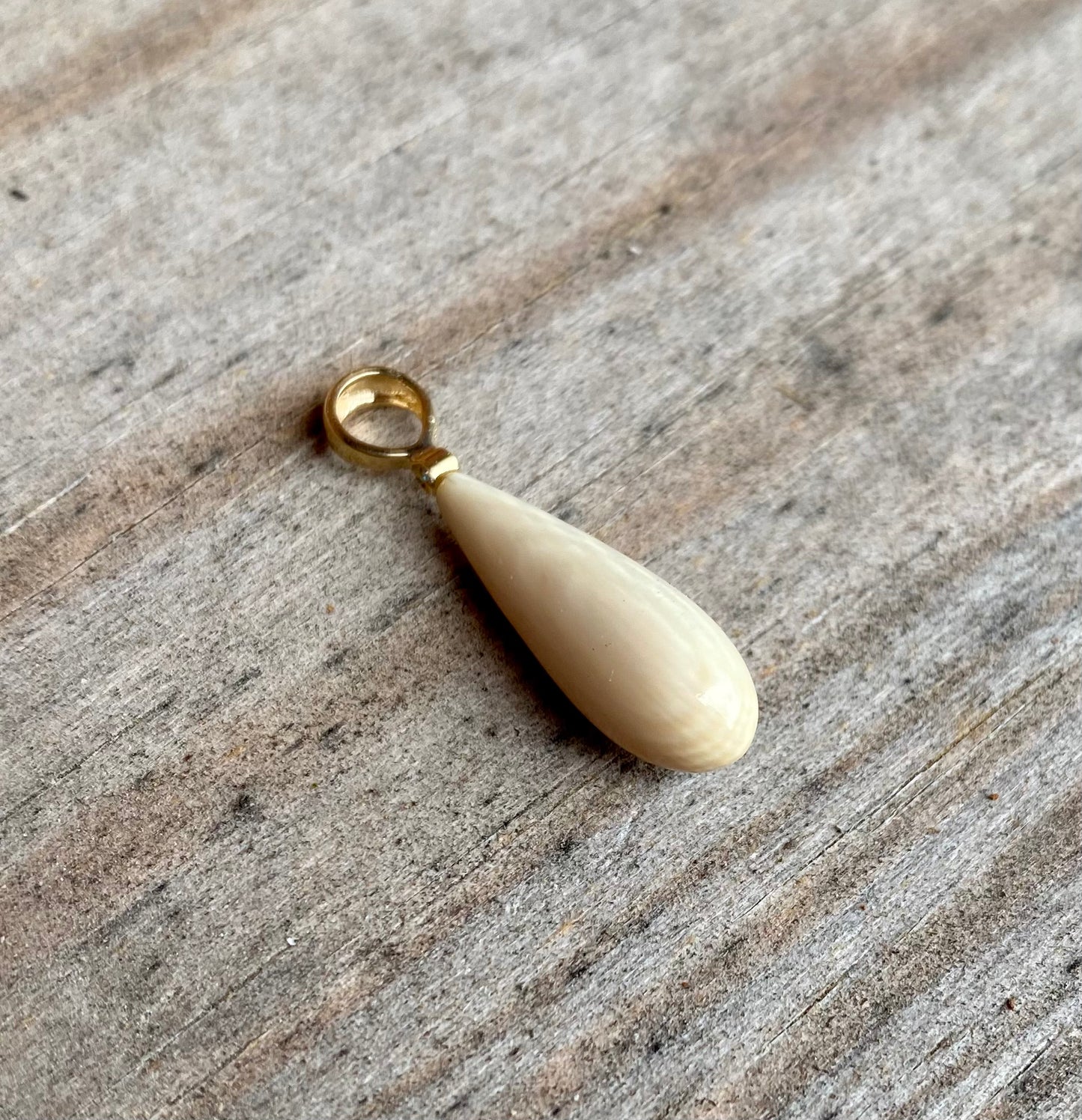 Small Mammoth + Diamond Drop Pendant