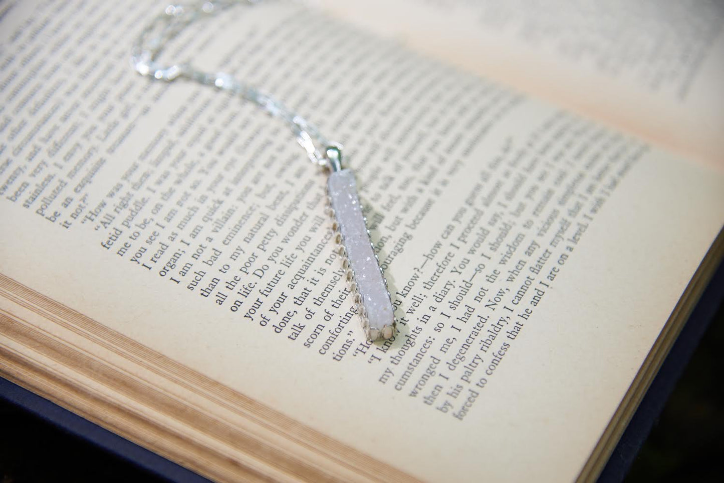 Druzy Bar Pendant