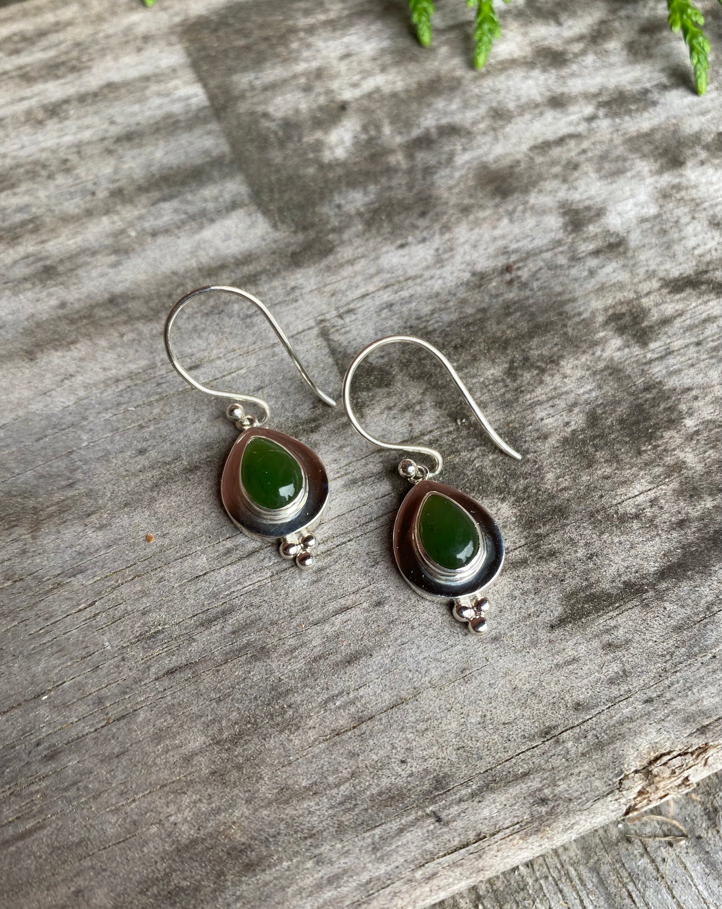 Jade Drop Dots Earrings