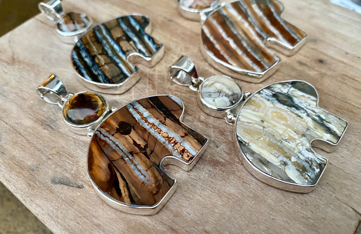 Mammoth Tooth Bear Pendant