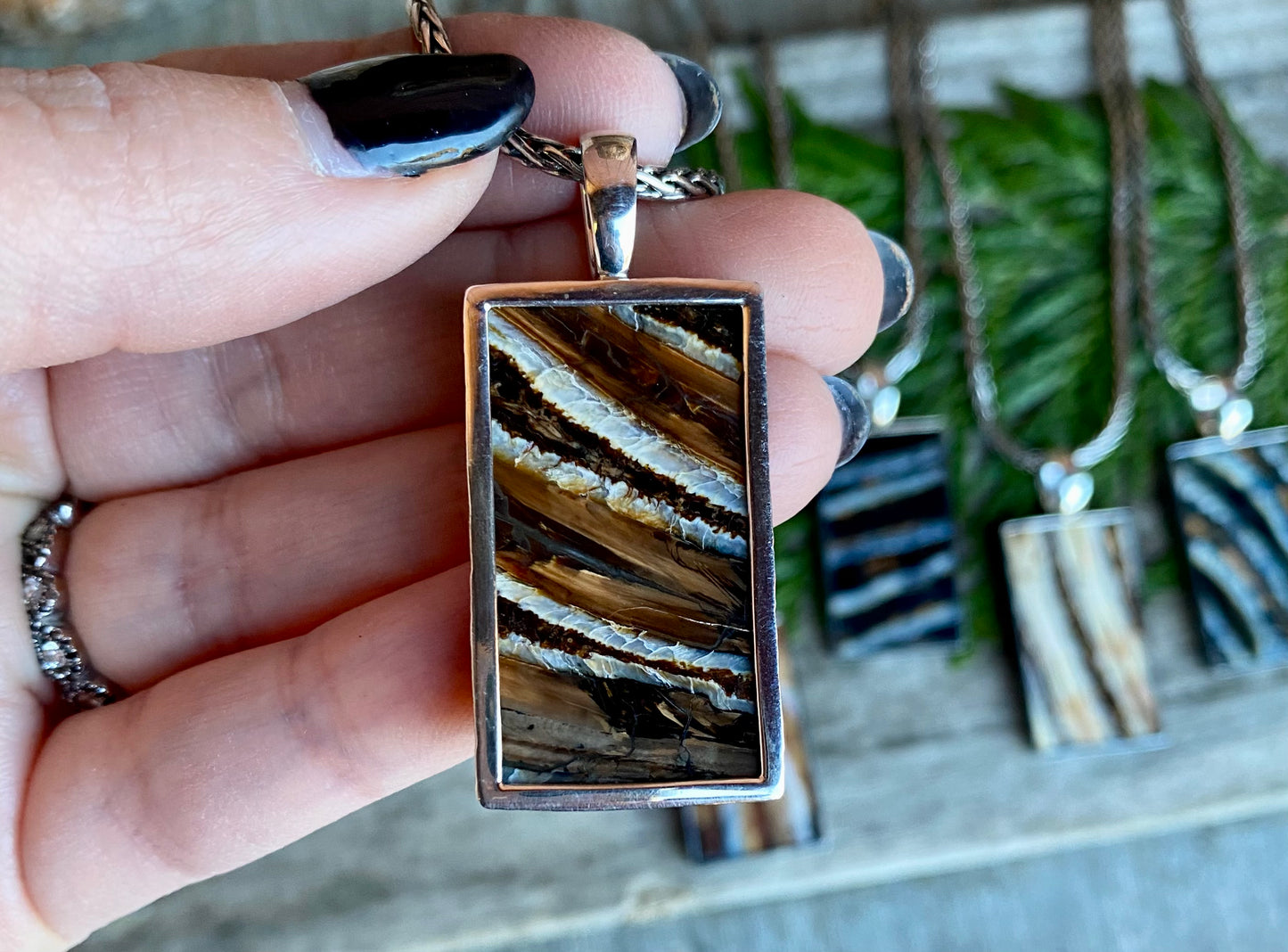 Prehistoric Mammoth Tooth Dog Tag Pendant