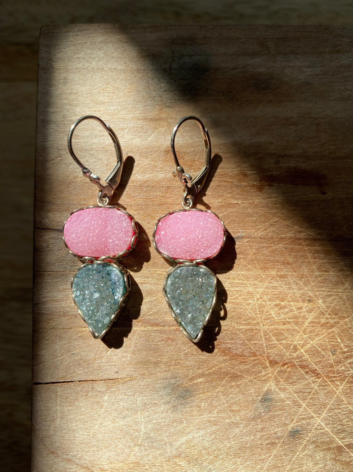 Gatsby Druzy Lever Back Earrings