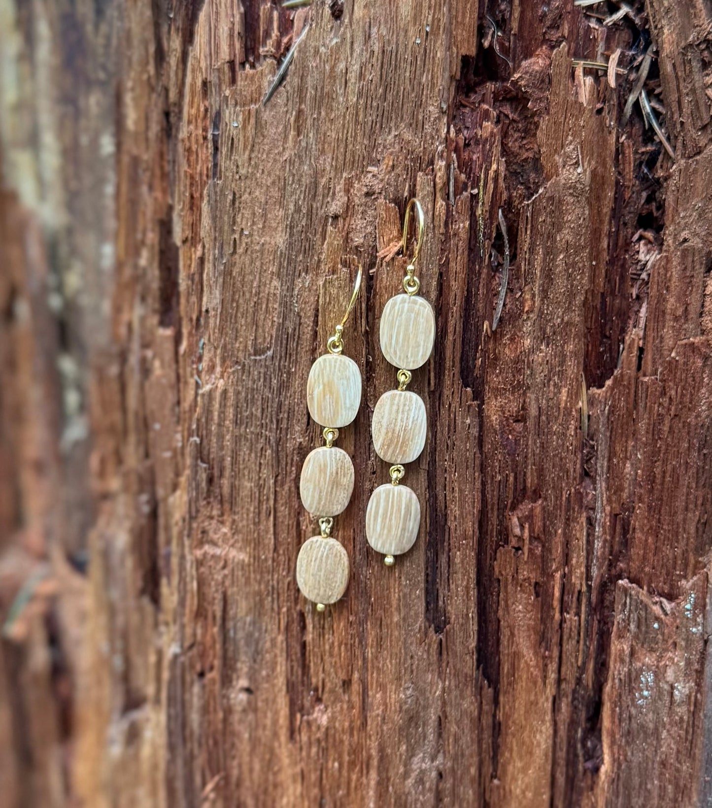 Organic Mammoth Ivory Earrings