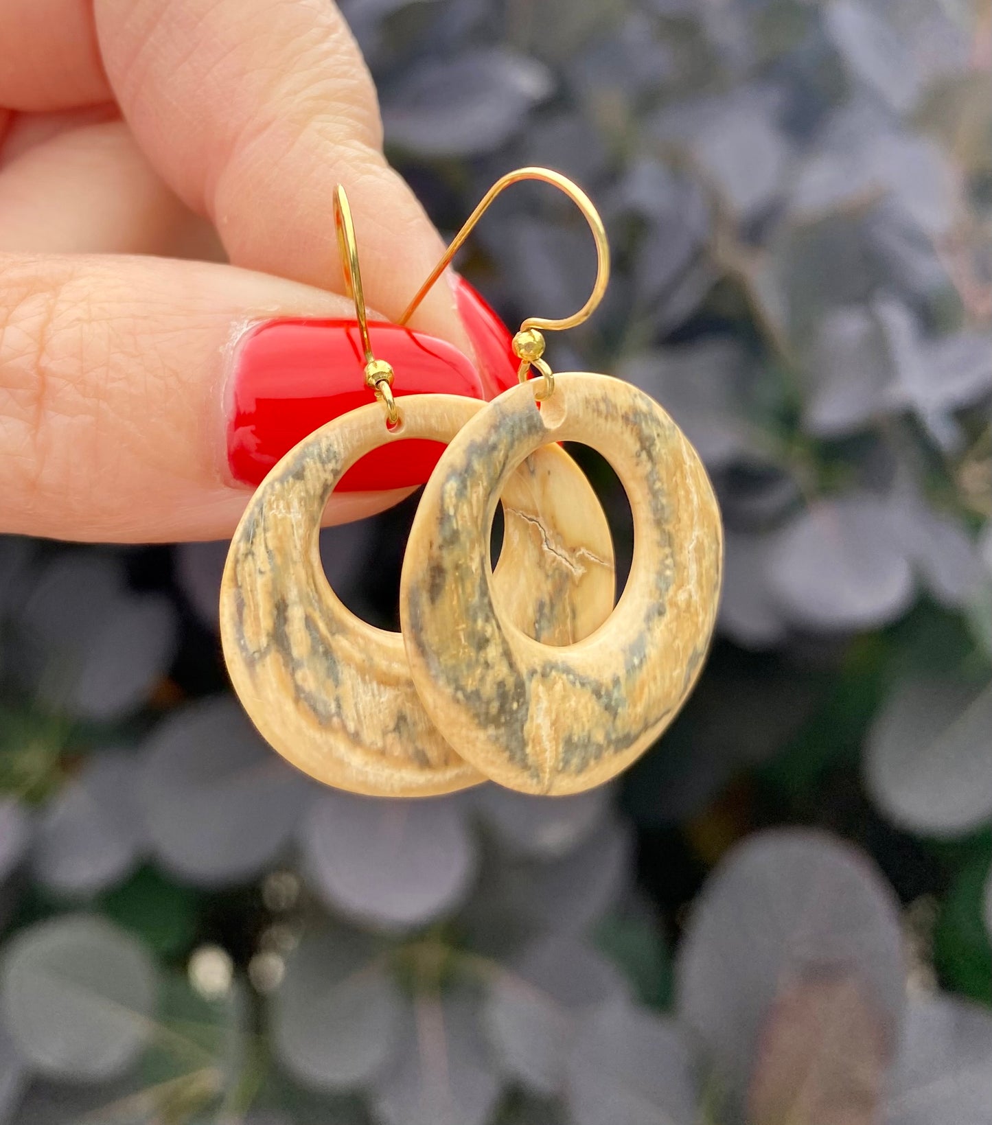 Mammoth Open Circle Earrings