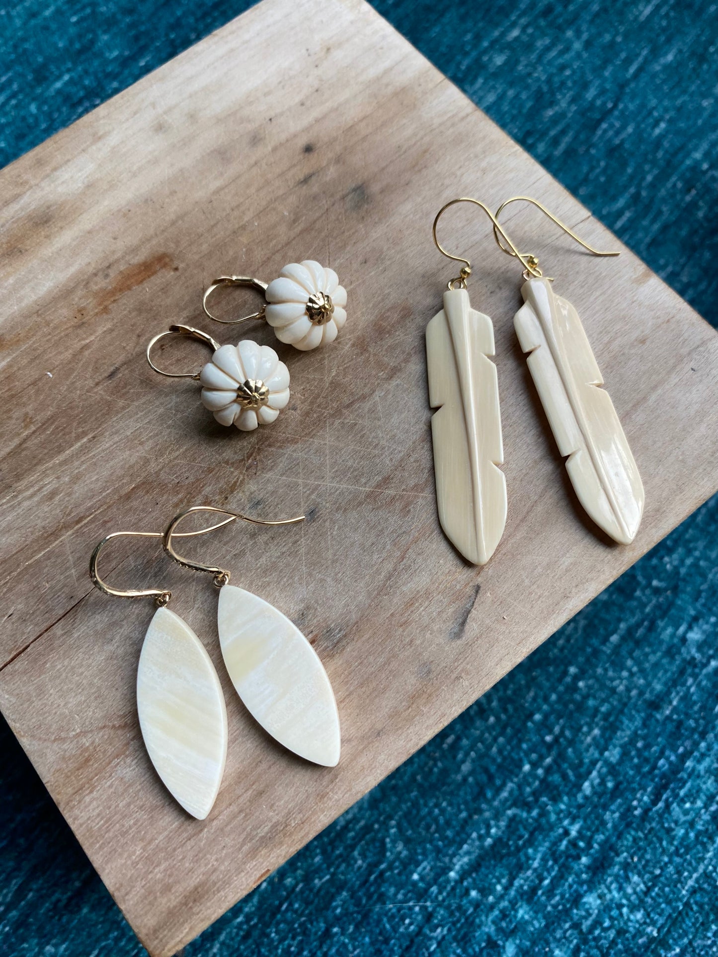 Mammoth Pumpkin + 14kt Earrings