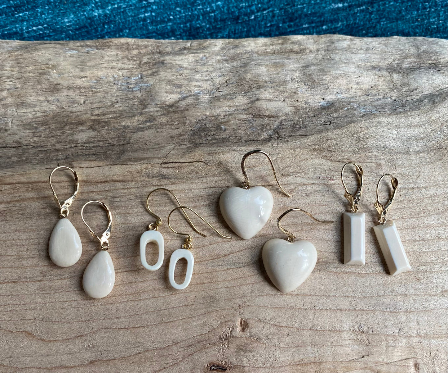 Faceted Rectangle 14kt Earrings