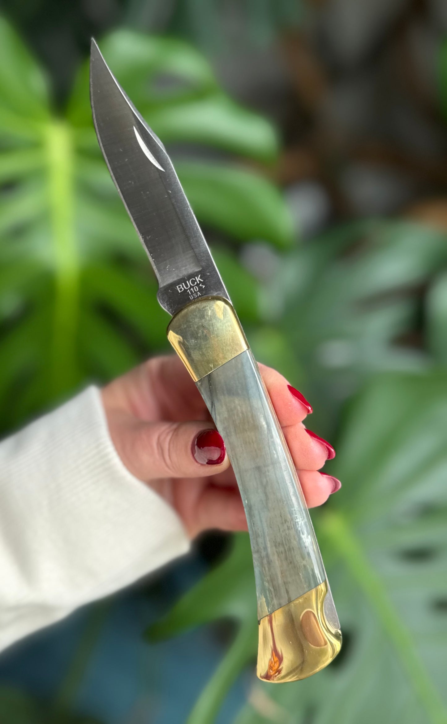 Prehistoric Mammoth Buck 110 Knife