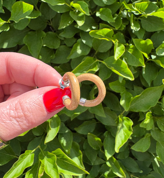 Silver Mammoth Hoops