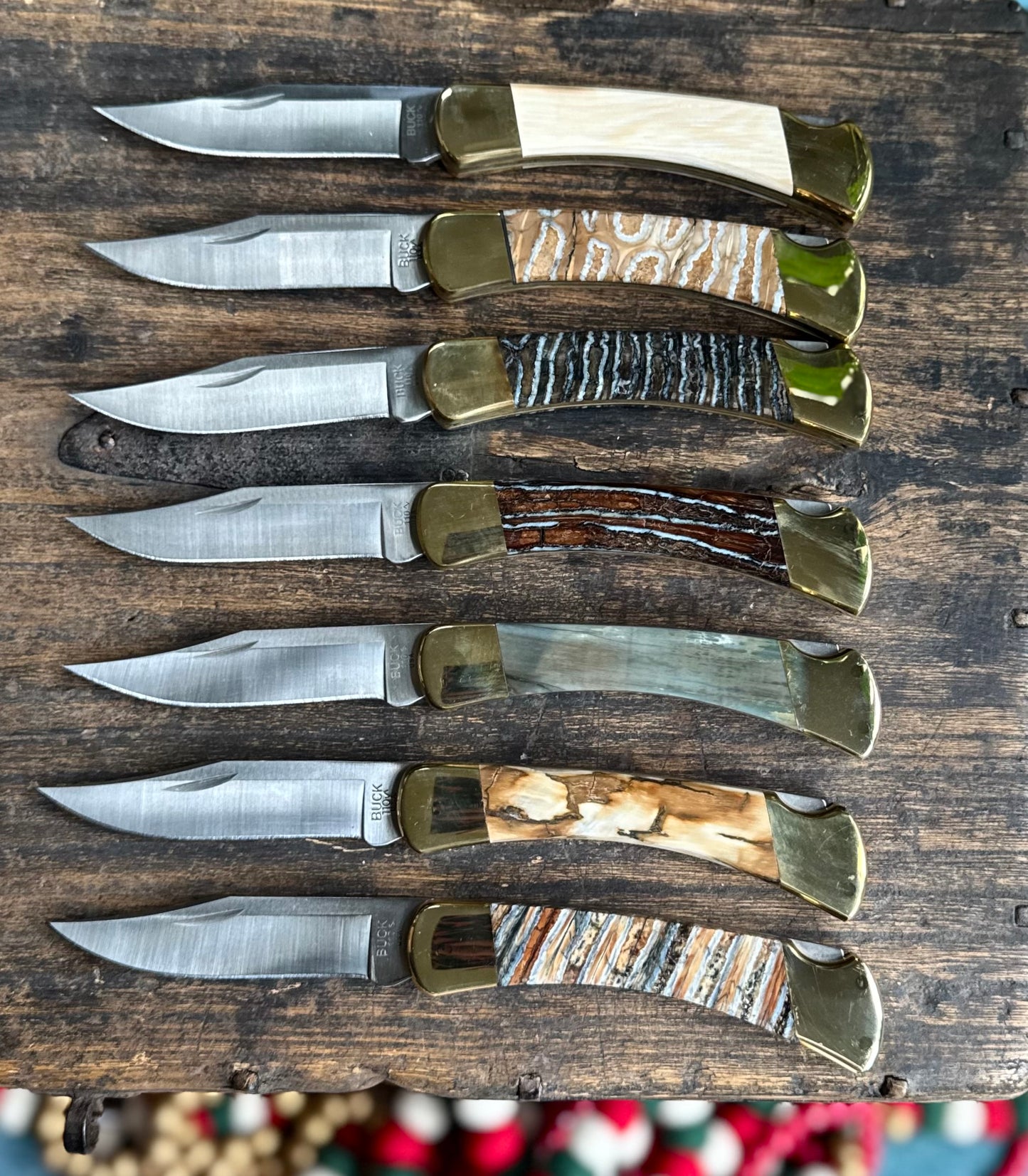 Prehistoric Mammoth Buck 110 Knife