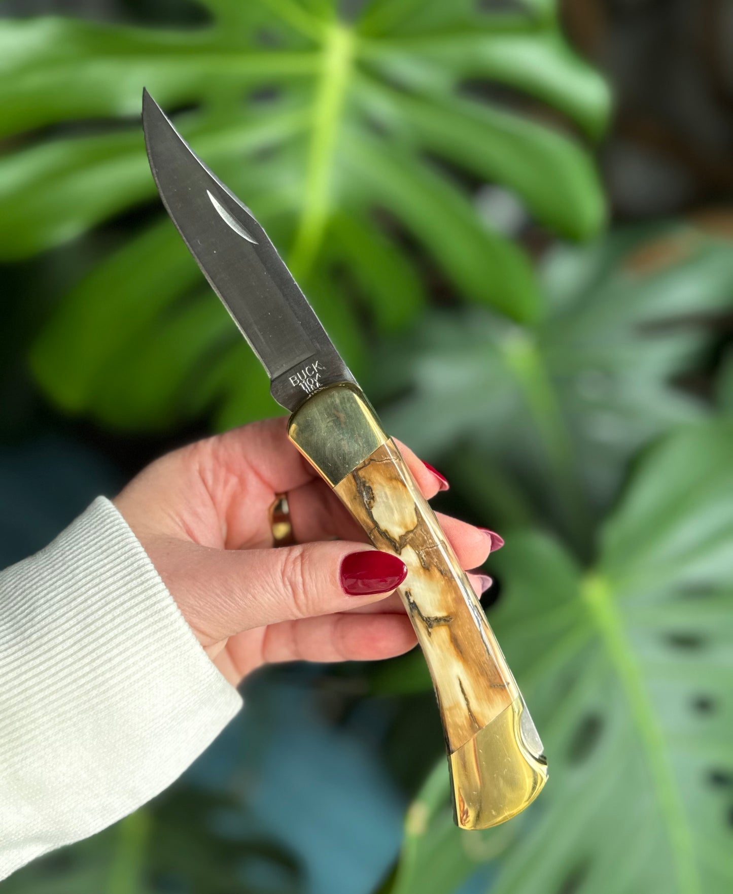 Prehistoric Mammoth Buck 110 Knife