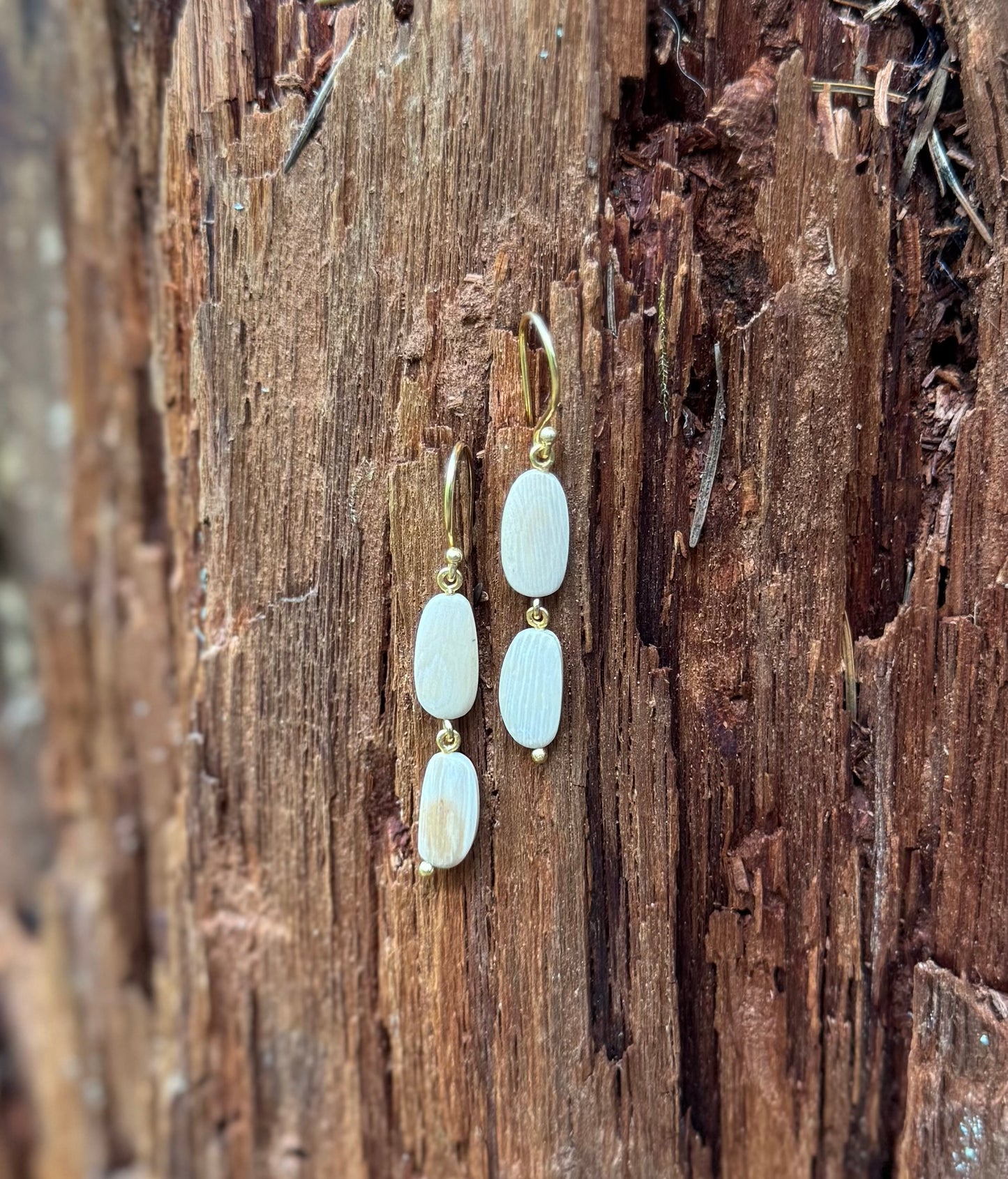 Organic Mammoth Ivory Earrings