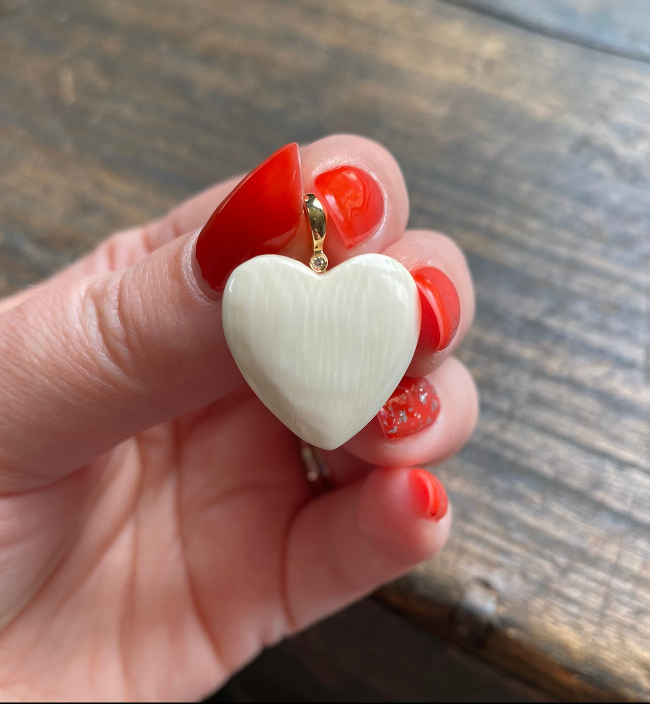 Mammoth Heart Diamond Pendant