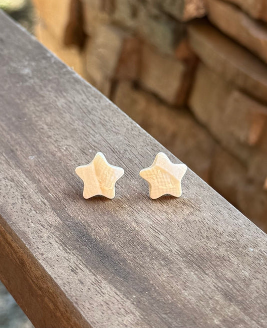 Puffed Star Earrings