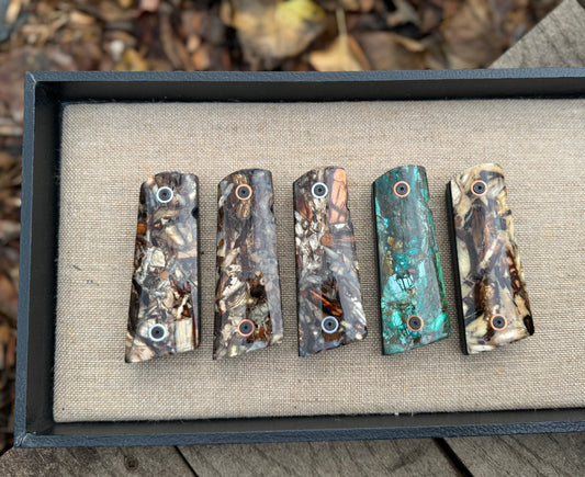 1911 Mammoth Ivory + Composite Grip Set