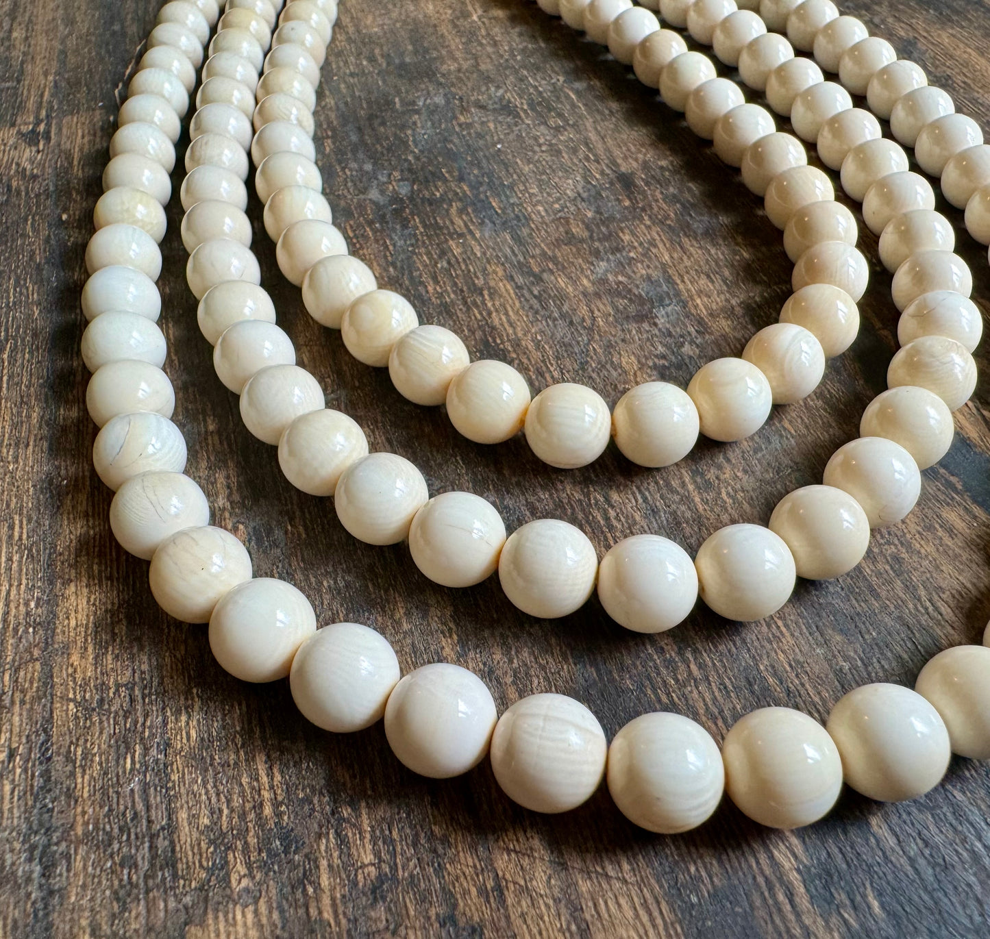 10mm Classic Mammoth Ivory Necklace