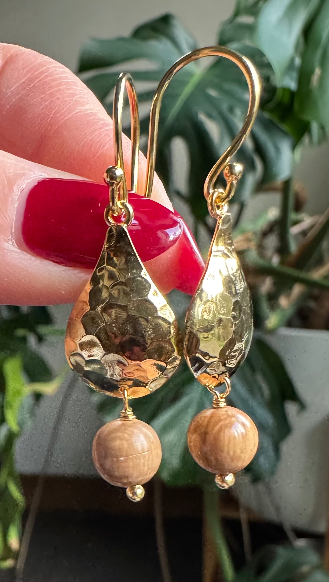 18kt Gold Vermeil Raindrop Earrings