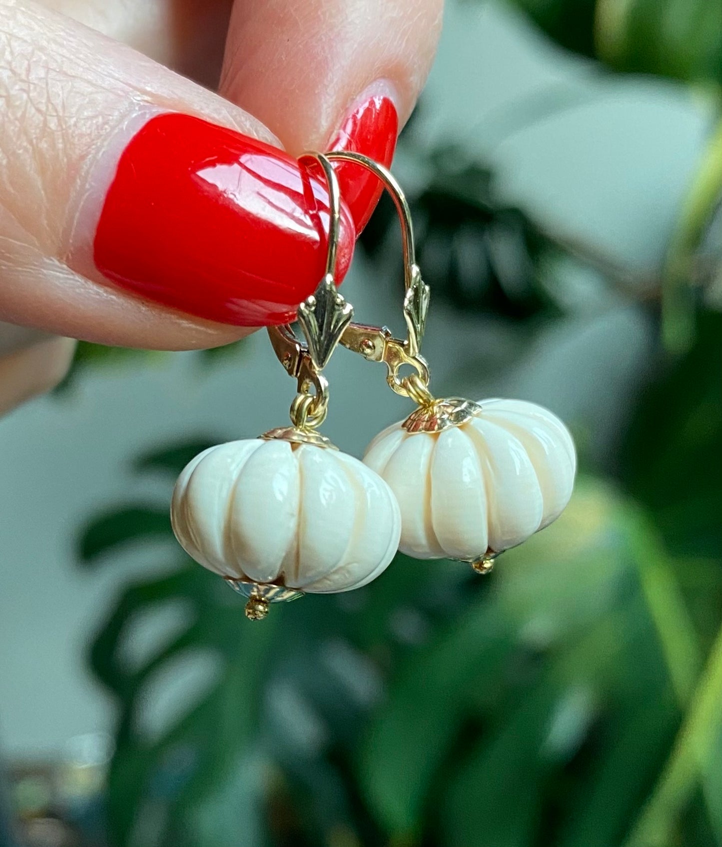 Mammoth Pumpkin + 14kt Earrings