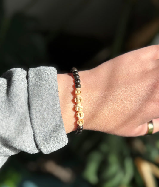Fossil Mammoth Skulls Bracelet