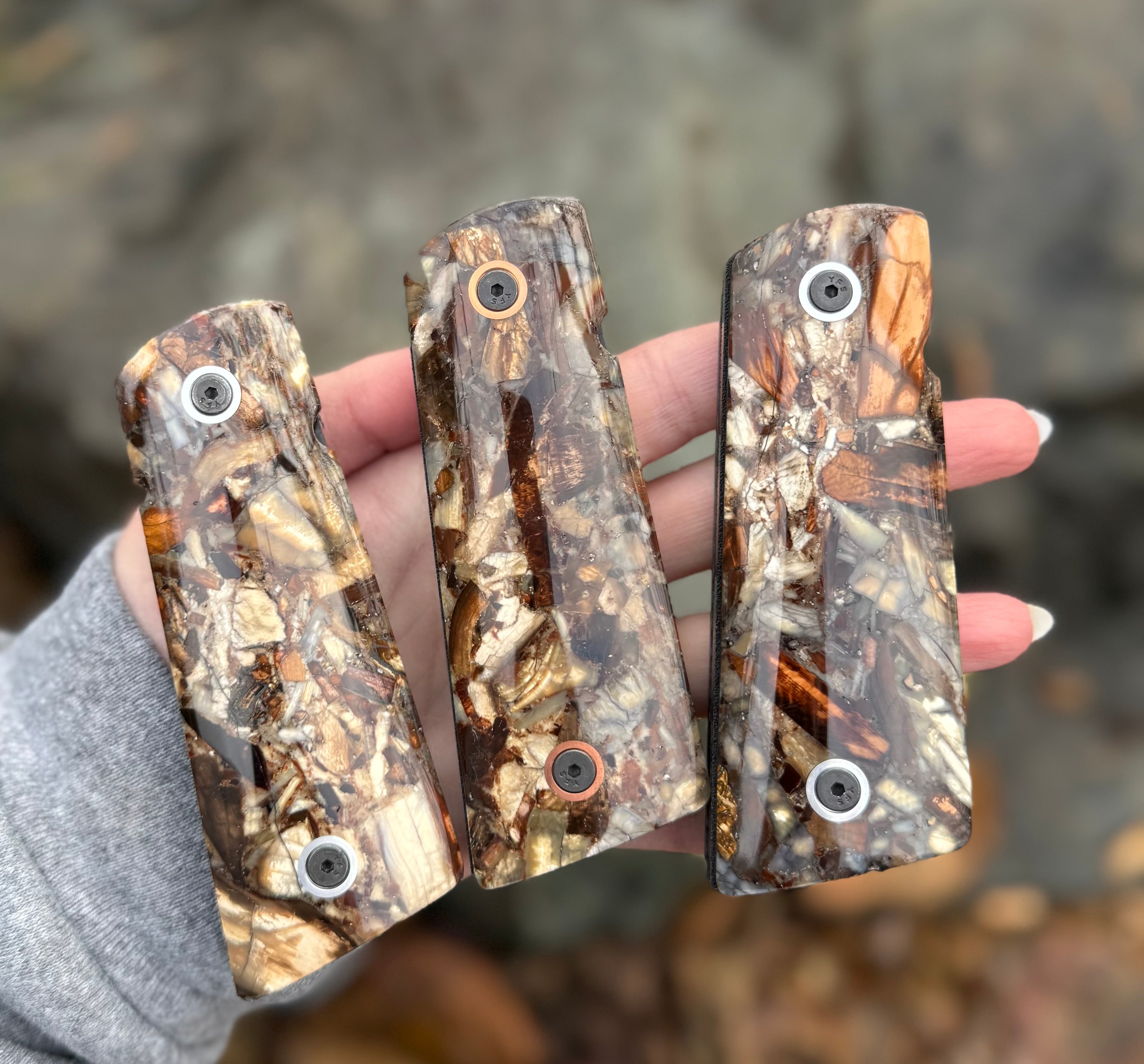 1911 Mammoth Ivory + Composite Grip Set – Ivory Jacks