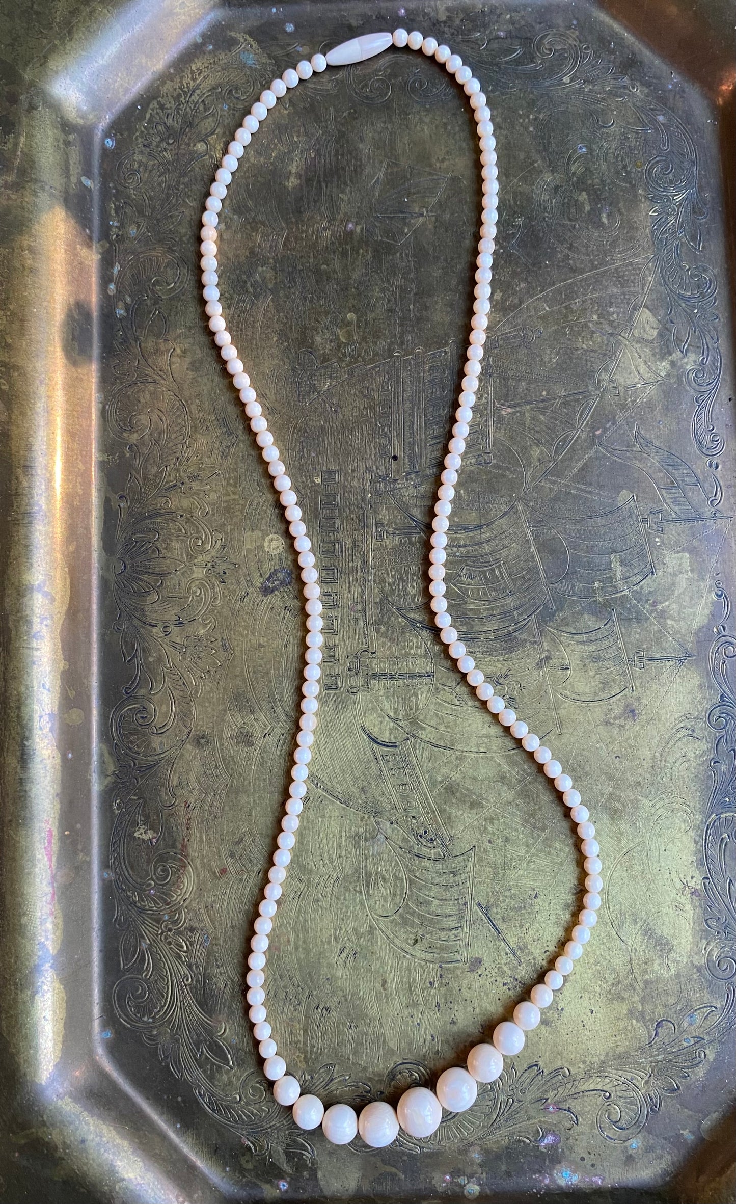Graduated Mammoth Ivory Necklace