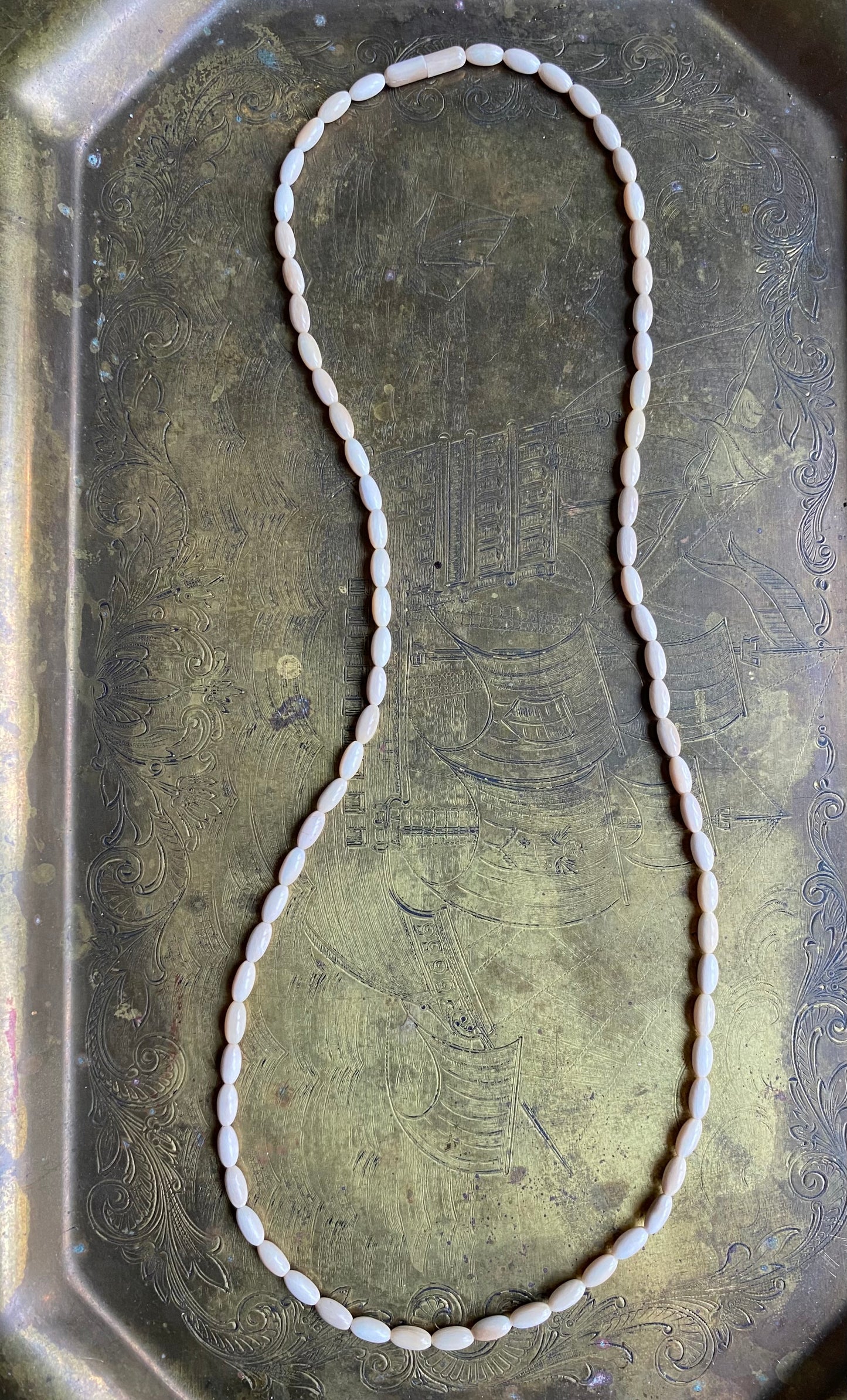Mammoth Ivory Oval Layering Necklace