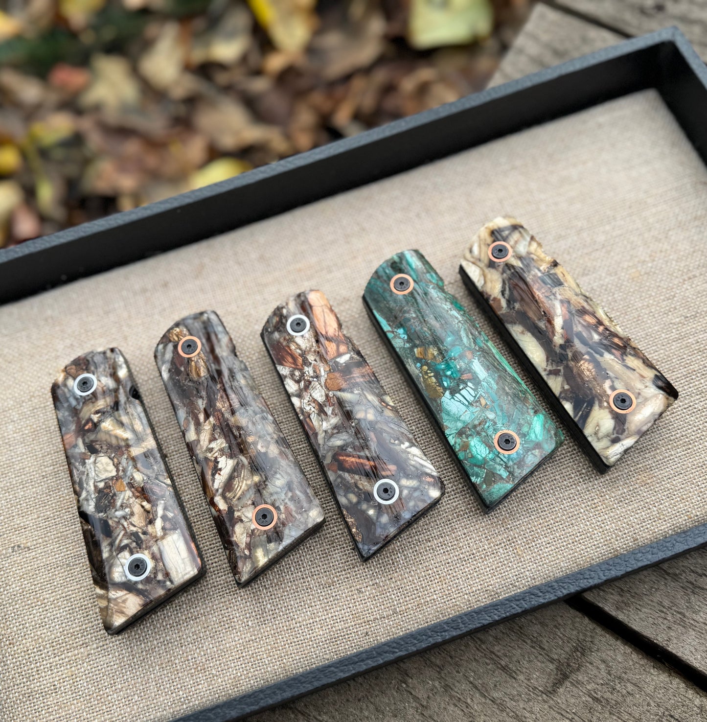 1911 Mammoth Ivory + Composite Grip Set