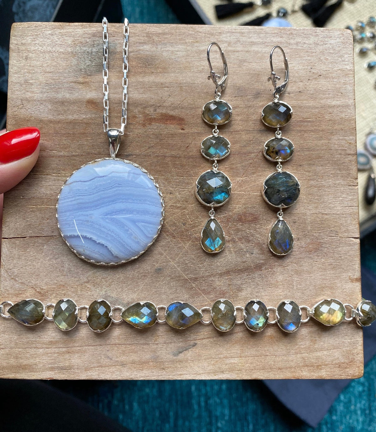 Faceted Labradorite Bracelet