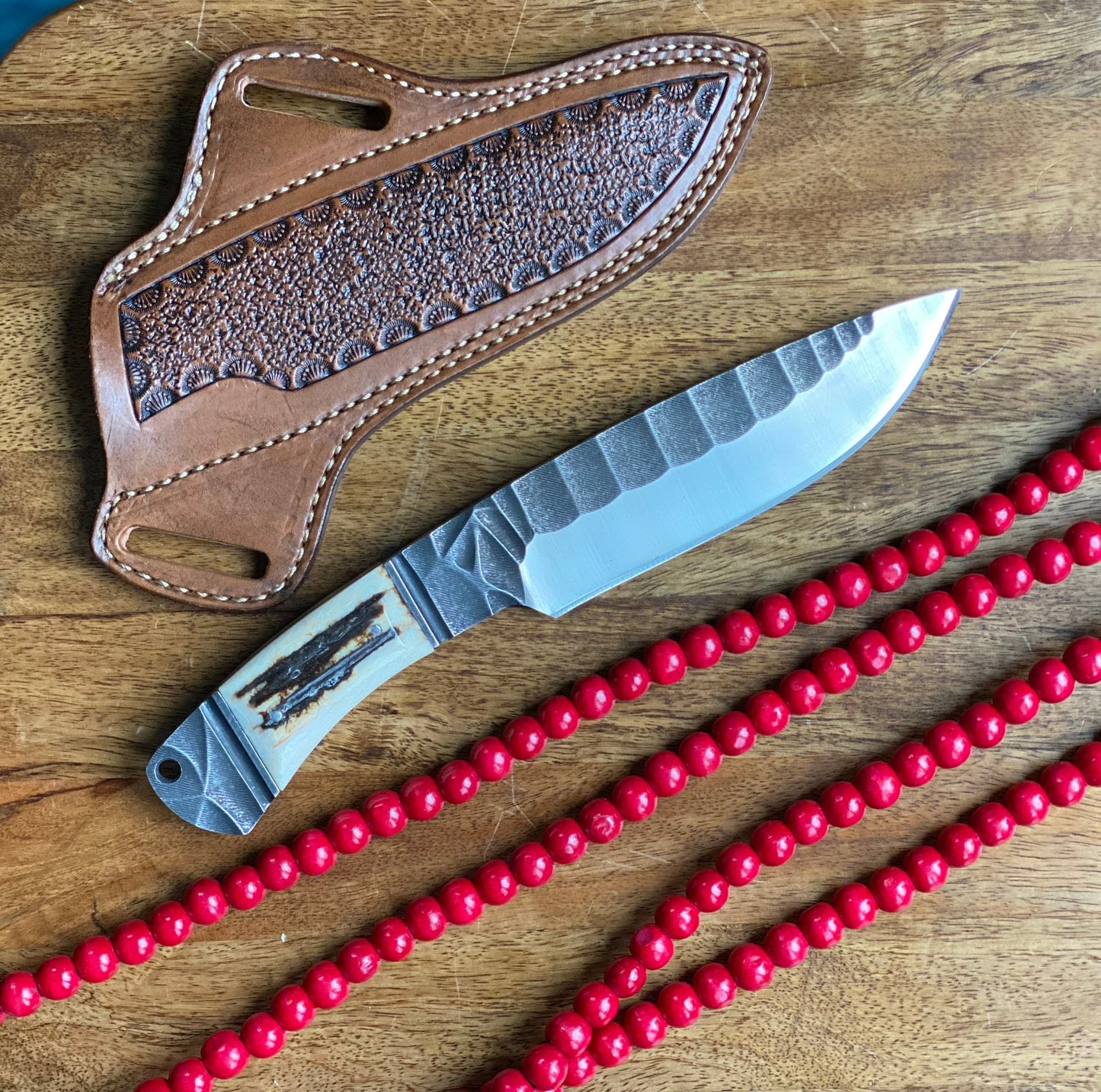 Fossil Ivory Ursus Horriblus Knife